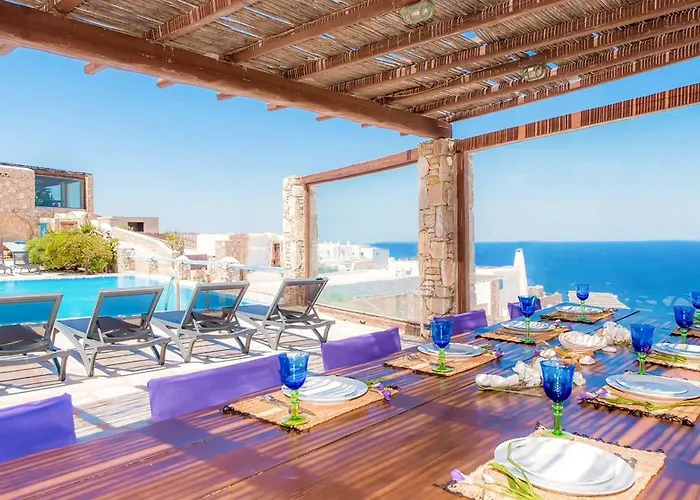 Myrovi Sunset Villa - Sea View & Pool In Kanalia